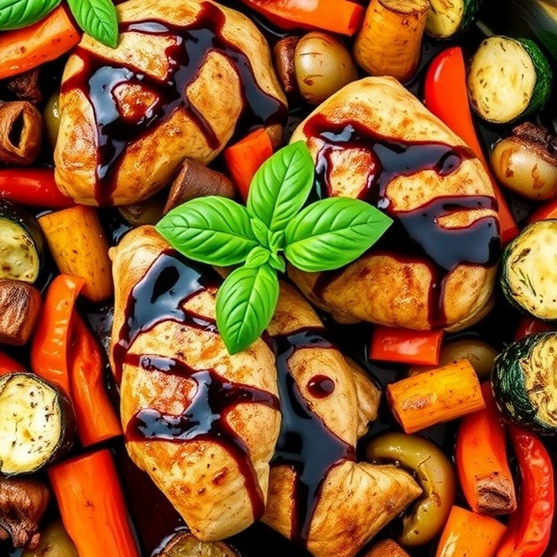One-Pan Balsamic Chicken and Veggies