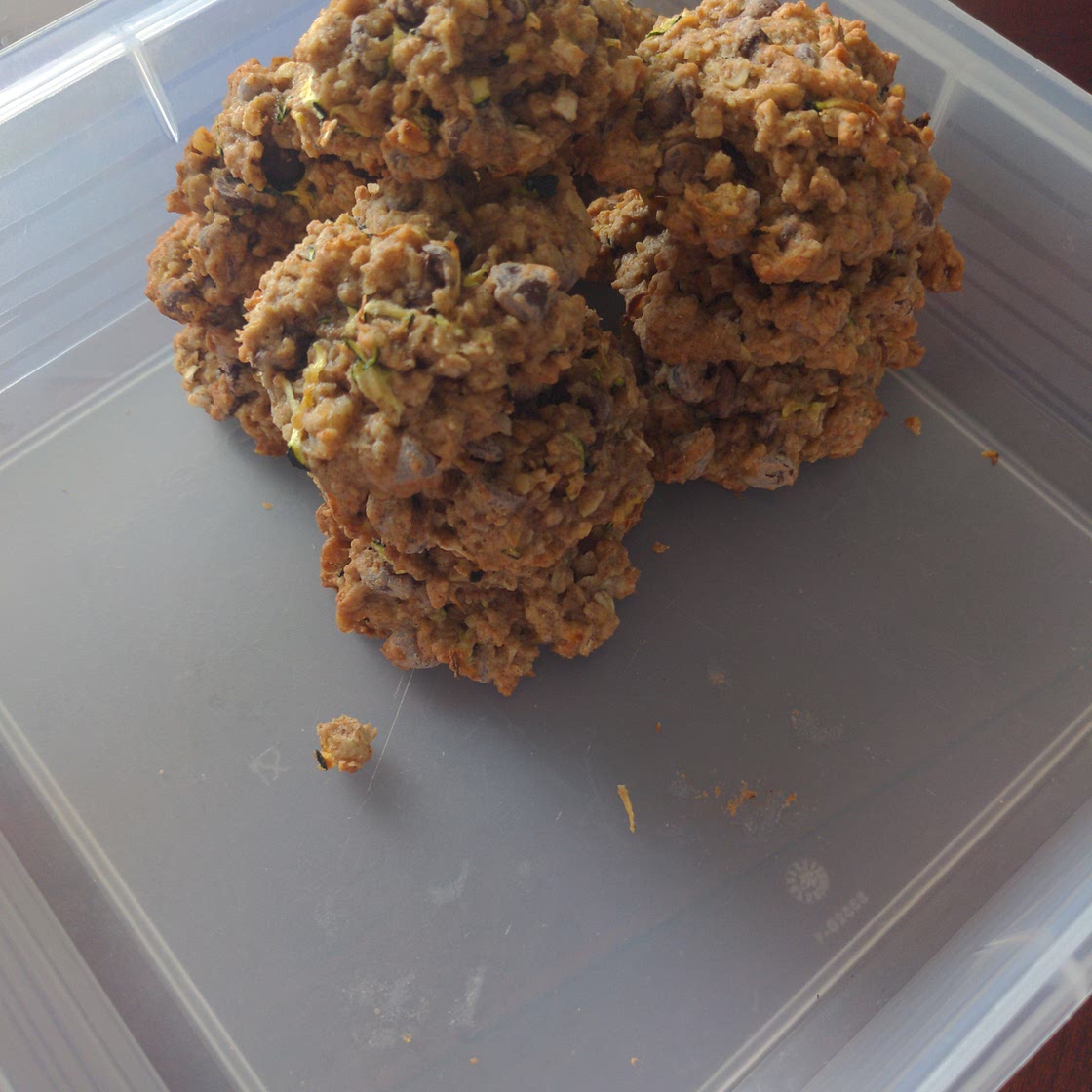 Zucchini Oat Chocolate Chip Cookies