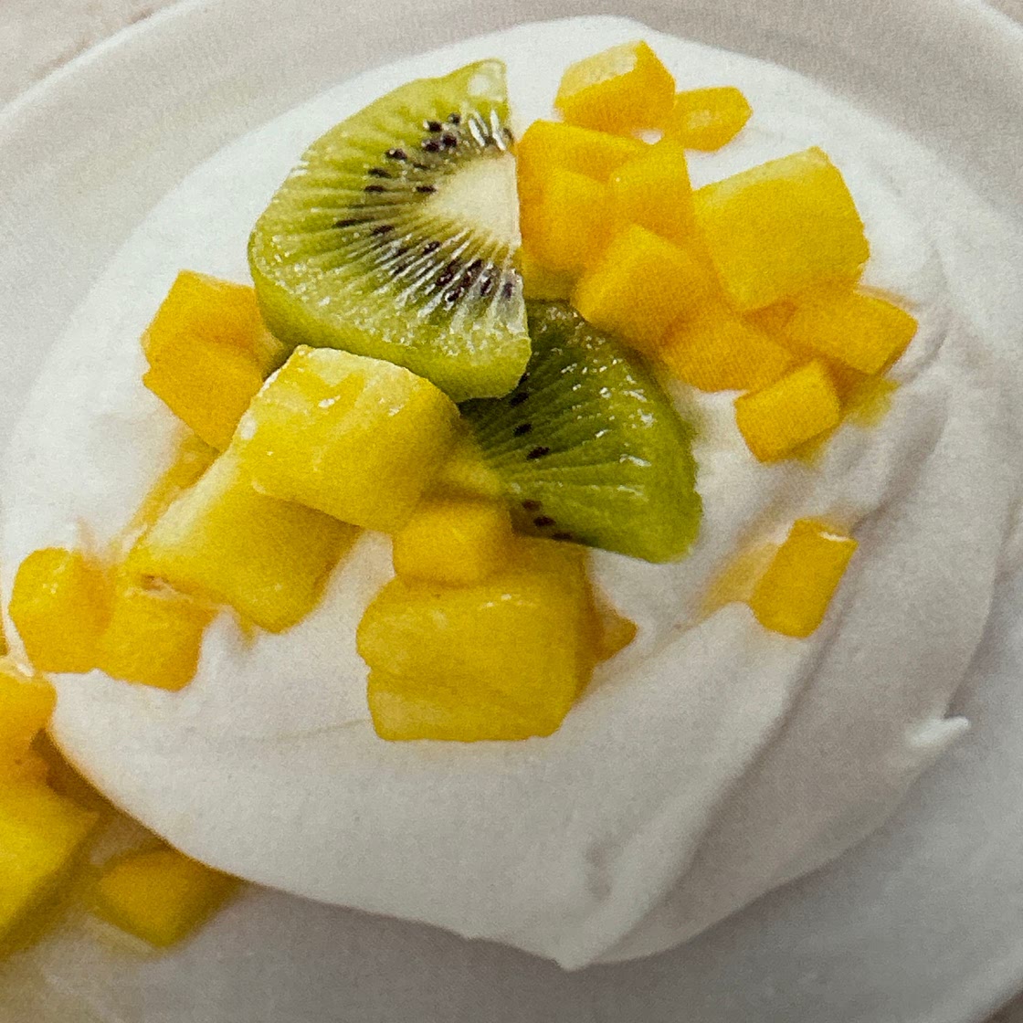 Individual Pavlovas with Tropical Fruit