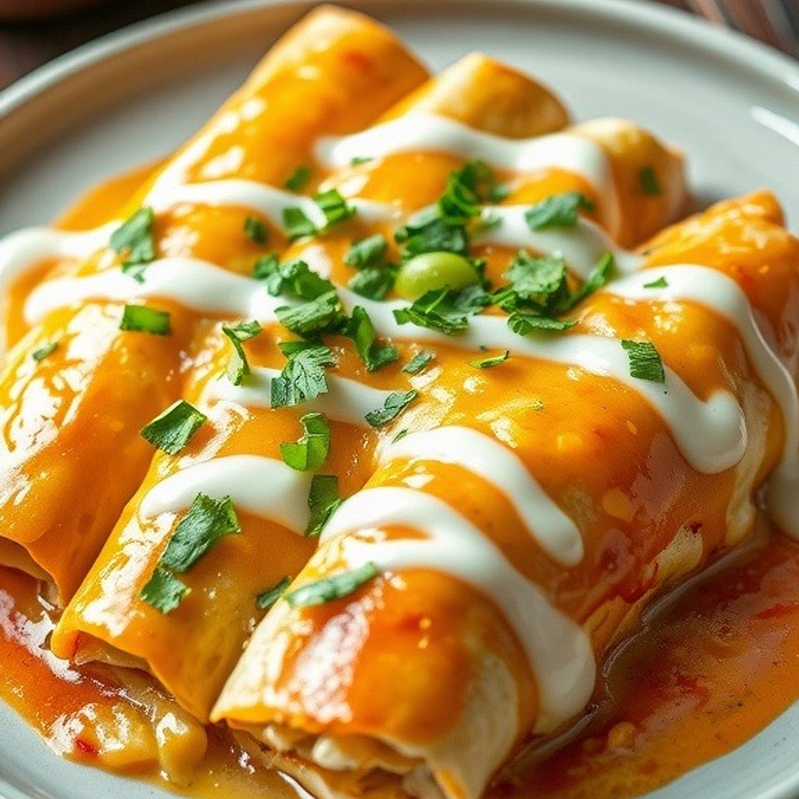 White Chicken Enchiladas