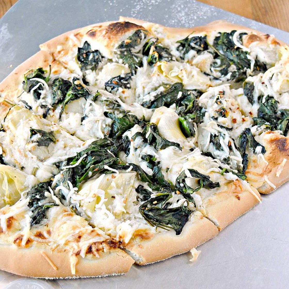 Spinach Artichoke Dip Flatbreads