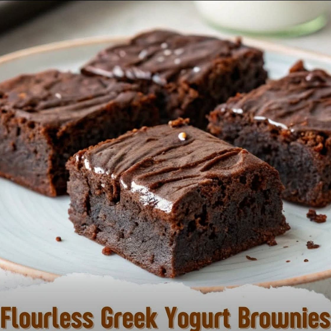 Greek yogurt brownies GF