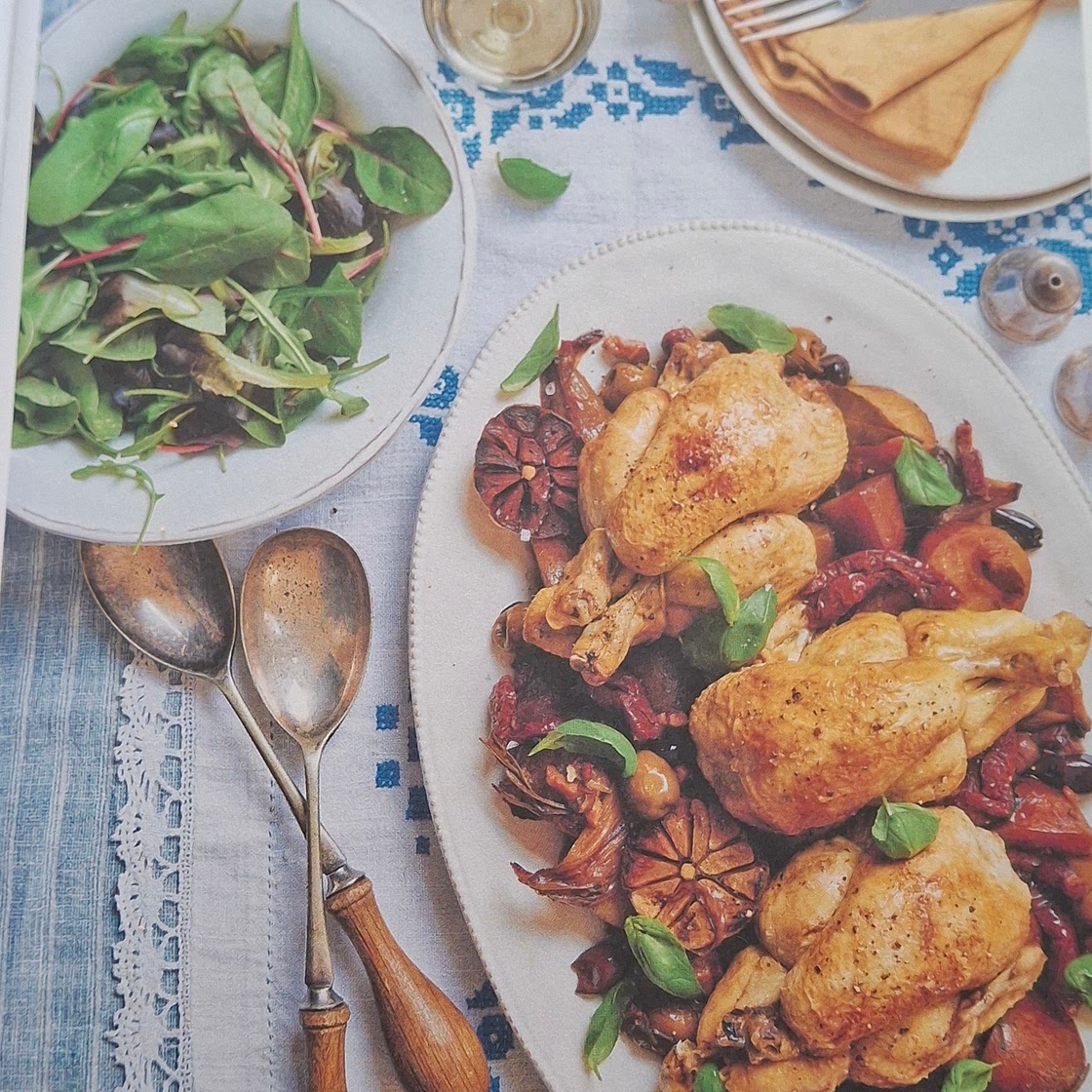 Slow cooker Mediterranean pot roast poussin