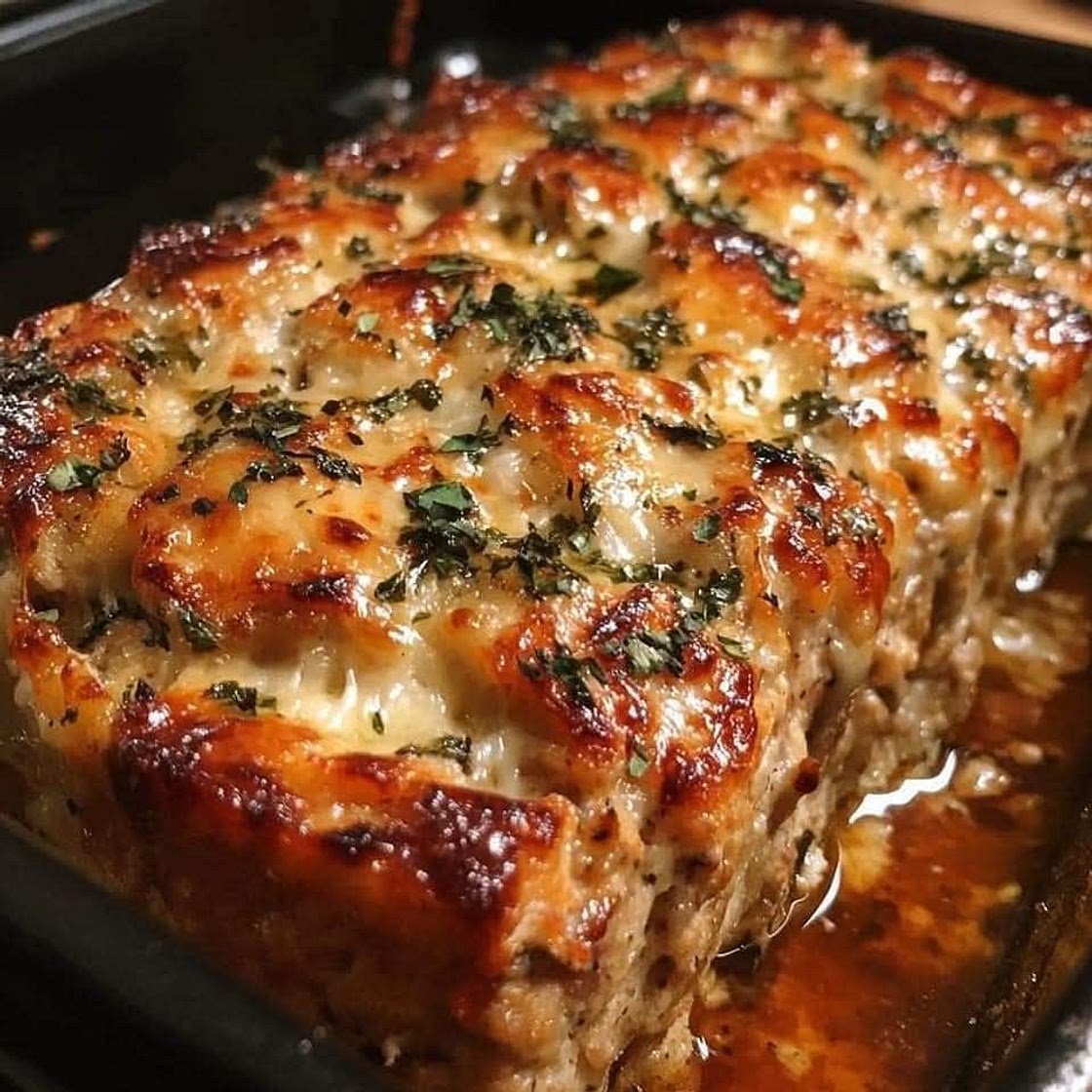 🧄🧀 Garlic Parmesan Chicken Meatloaf 🍗