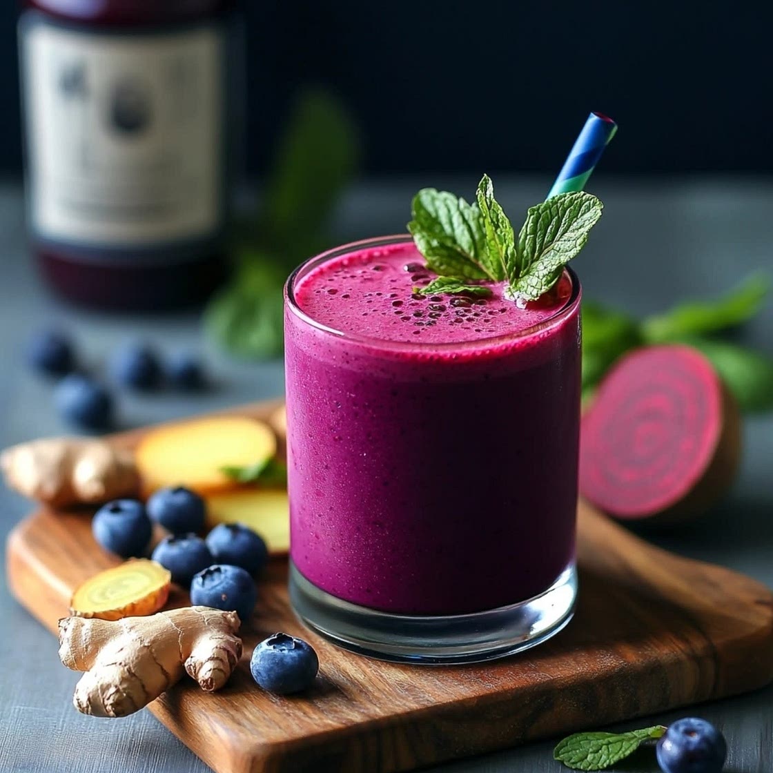 Blueberry, Ginger, and Beet Smoothie: A Nutrient-Packed Powerhouse