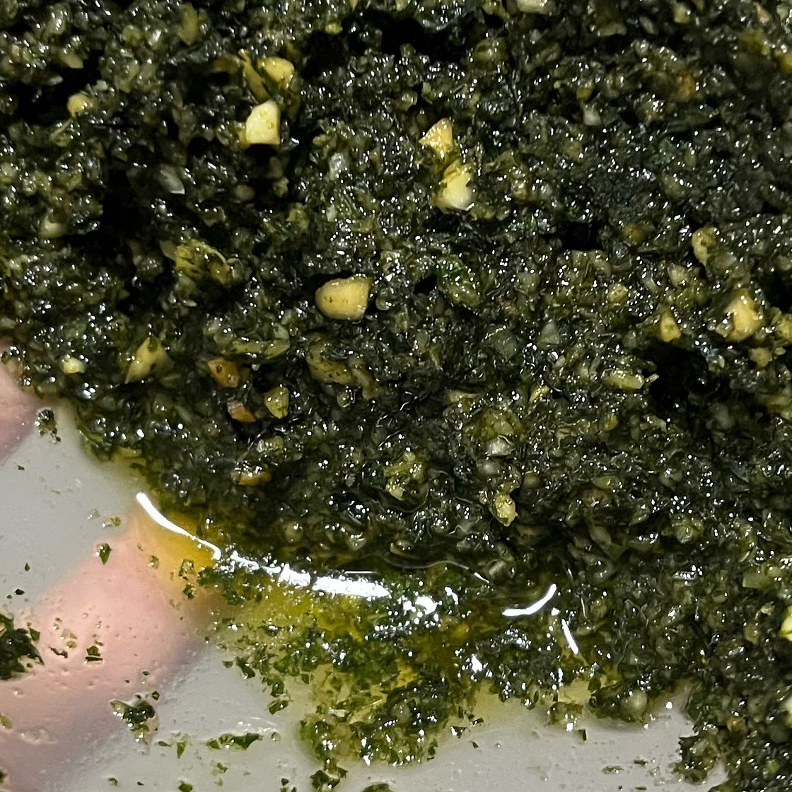 Carrot Top Pesto