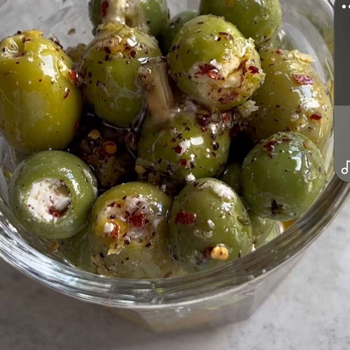 Feta Stuffed Olives