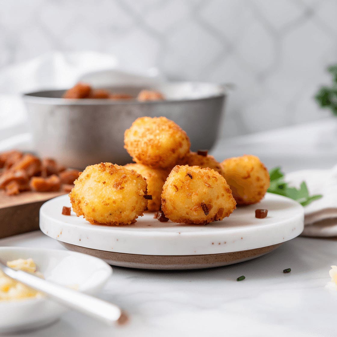 Crispy Irish Potato Bites with Cheddar & Bacon — Chompions