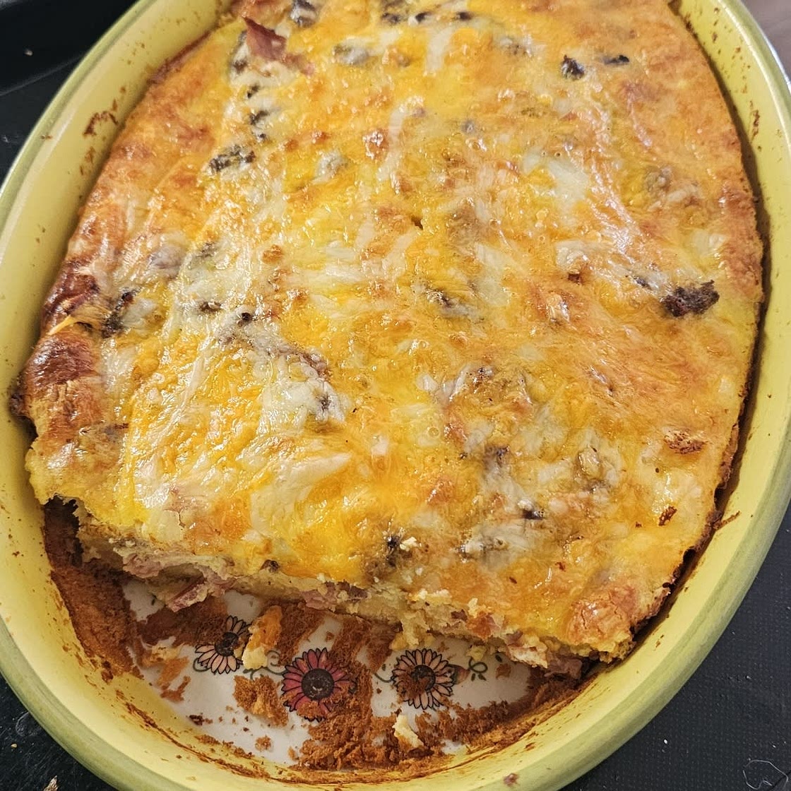 Croissant Omelet Breakfast Casserole Recipe