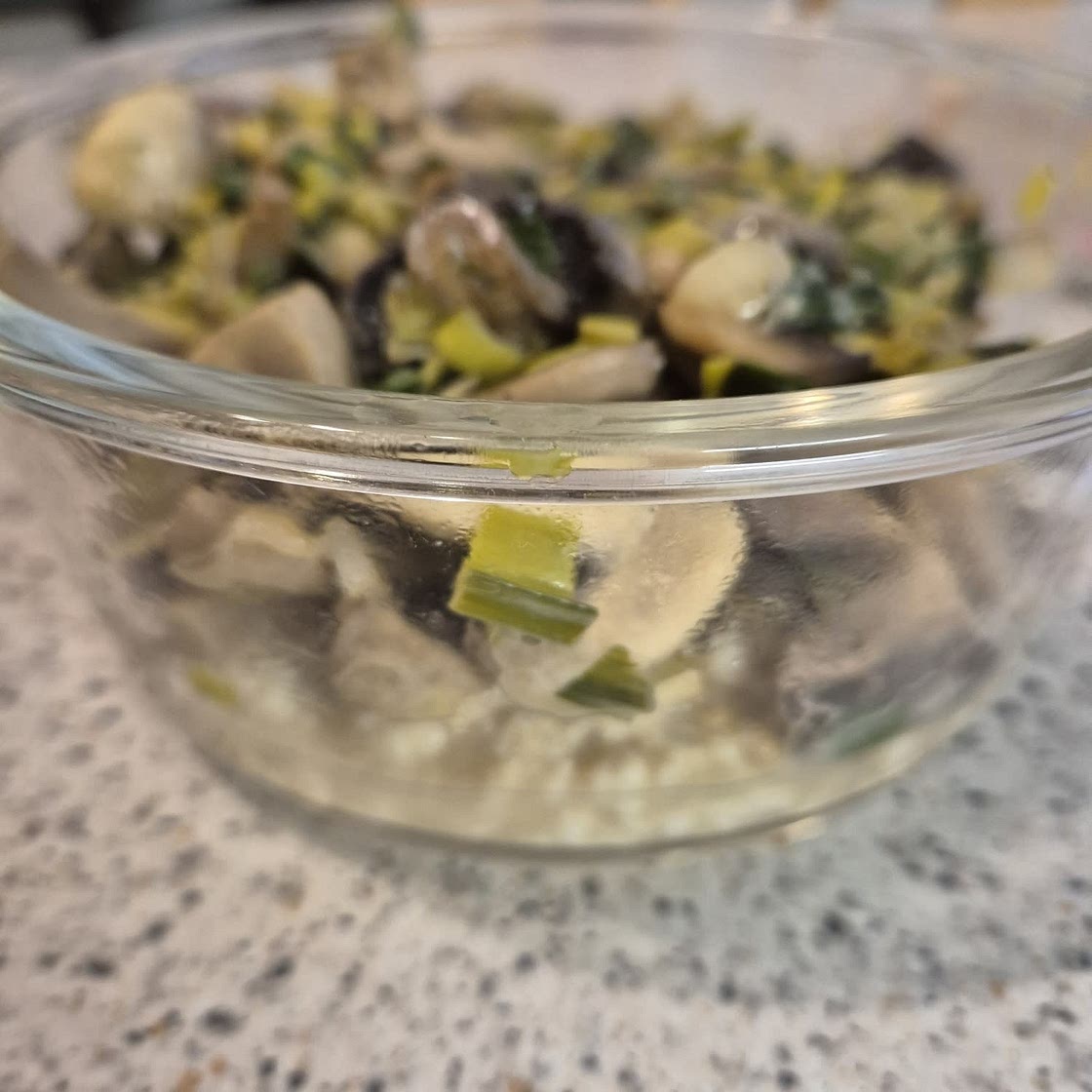 Knöpfle mit würzigem Pilzragout