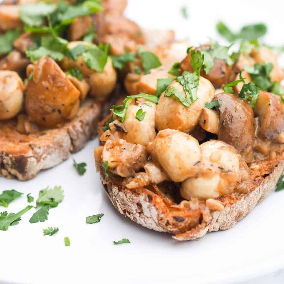 Savoury Mushrooms on Sourdough Toast