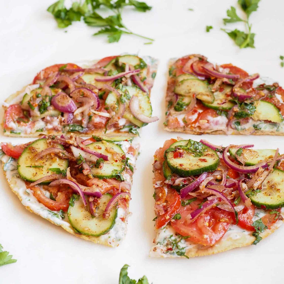Mediterranean Vegetable Flatbread