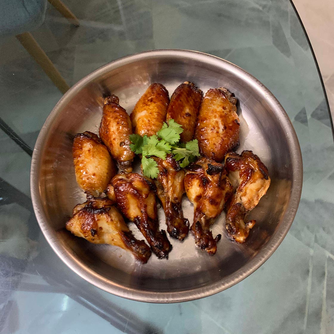 Grilled Honey Chilli Sauce Chicken Wings