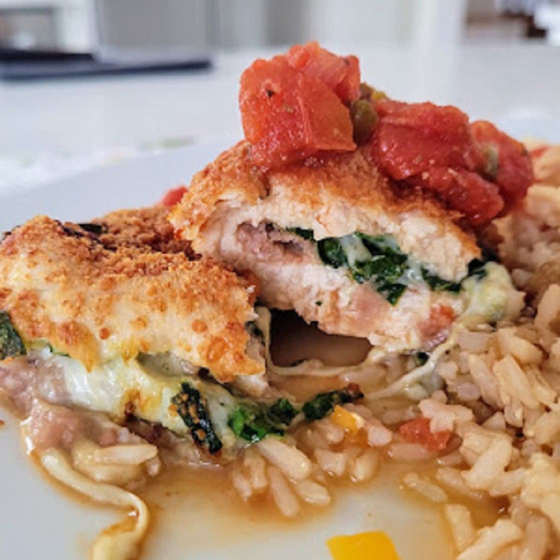 Air Fryer Mexican Stuffed Chicken
