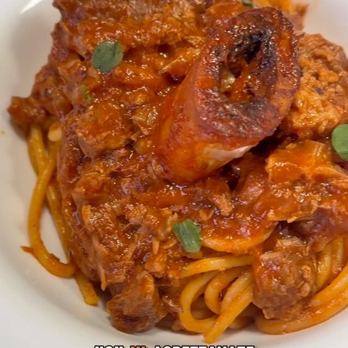 SPAGHETTONI CON L’OSSOBUCO 🍝🥩