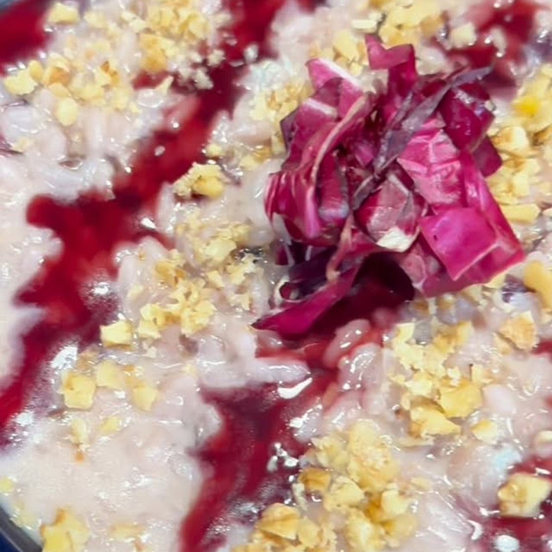 RISOTTO RADICCHIO ROSSO E GORGONZOLA 🧀