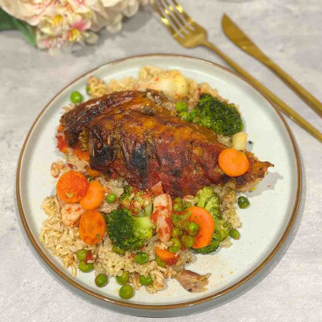 Sheet Pan Roasted Turkey and Veggies