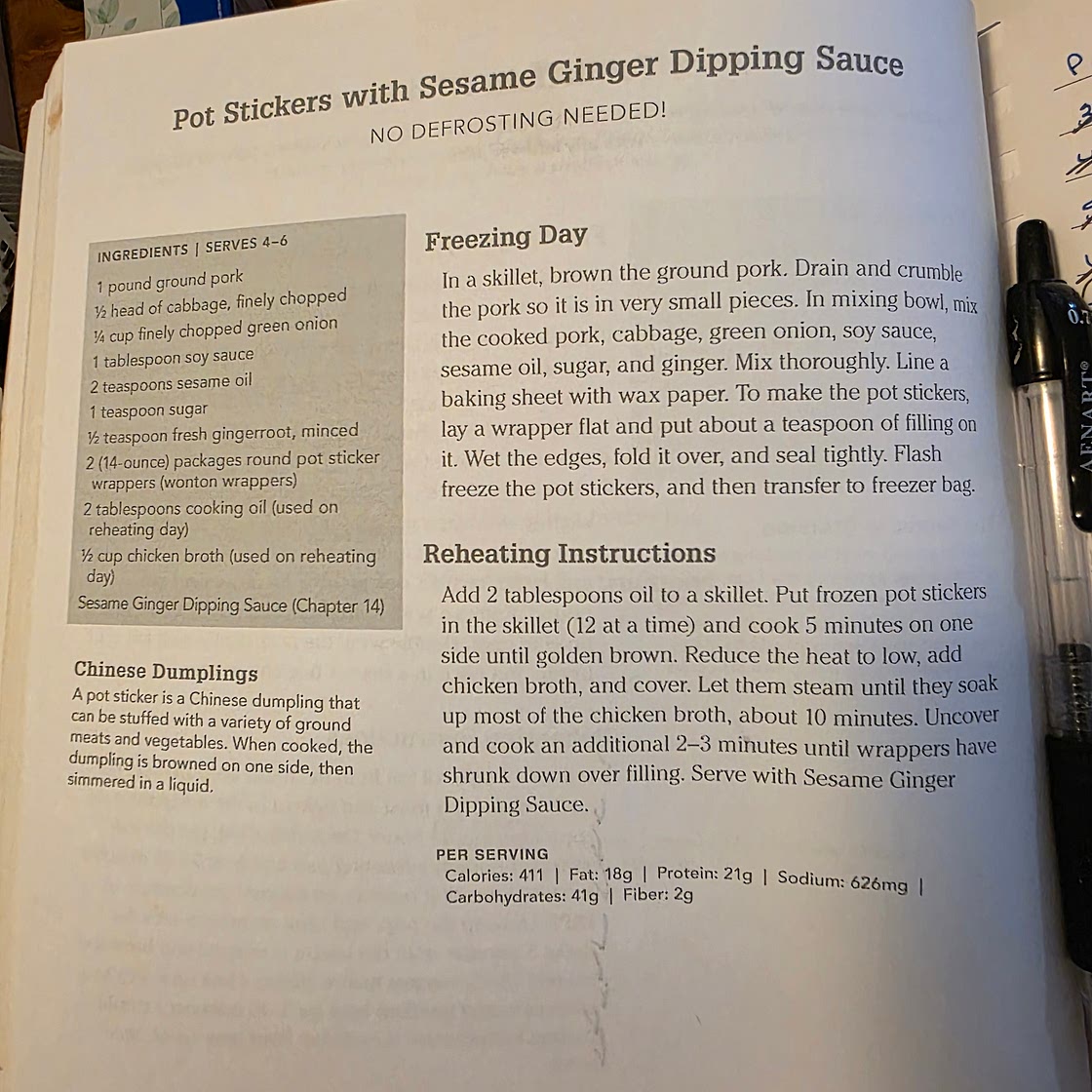 Pot Stickers with Sesame Ginger Dipping Sauce - NO DEFROSTING NEEDED!