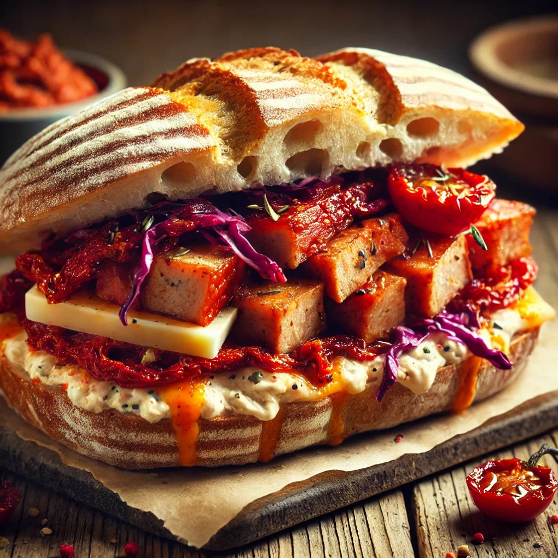 Bocata de zorza con queso
