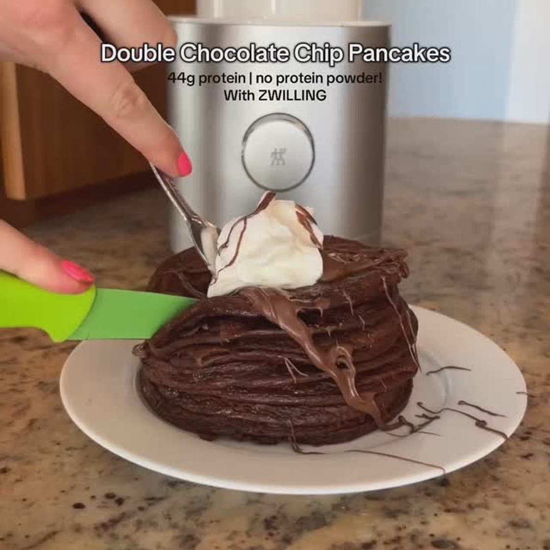 Double Chocolate Chip Pancakes