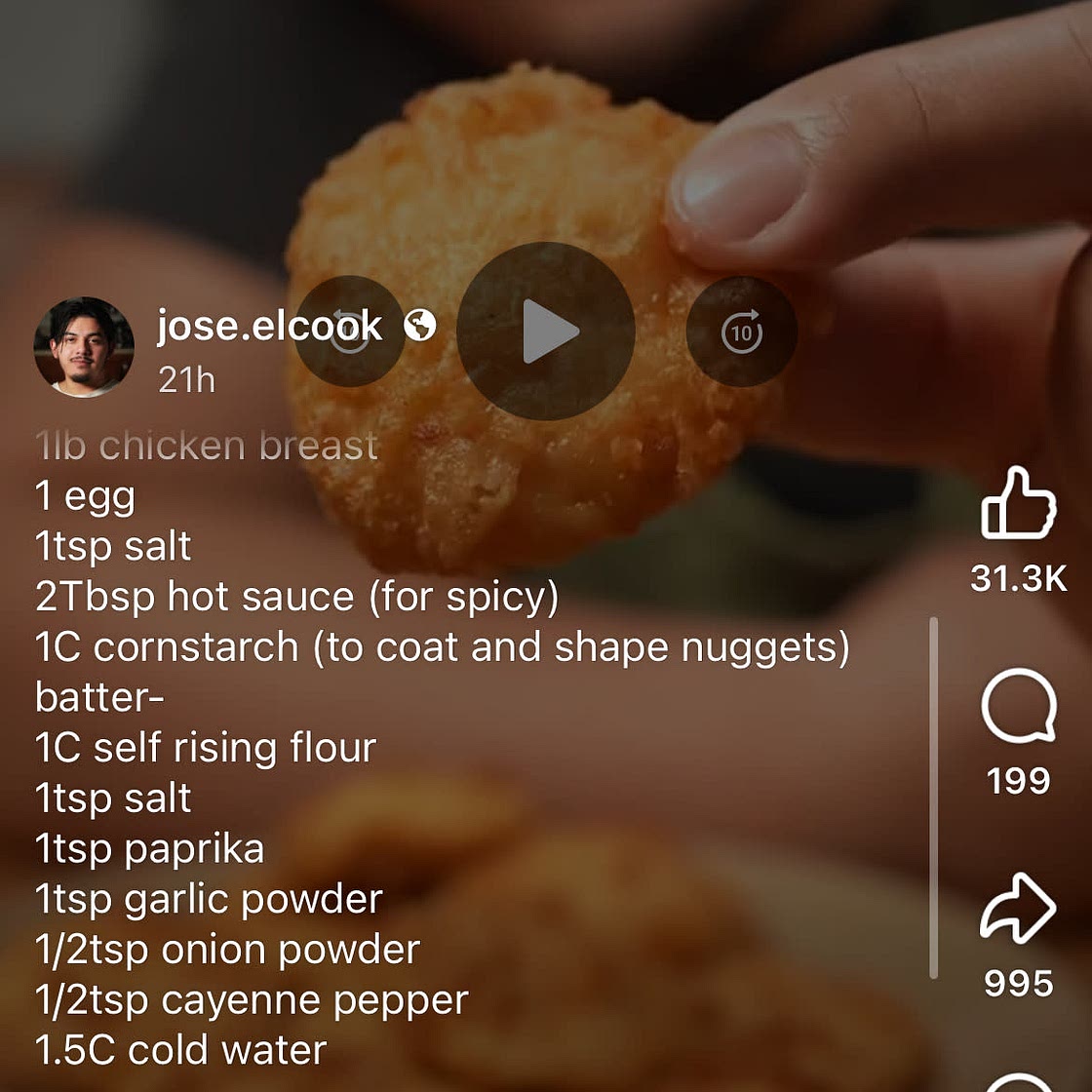 Gluten free & Egg free copycat McDonalds nuggets 