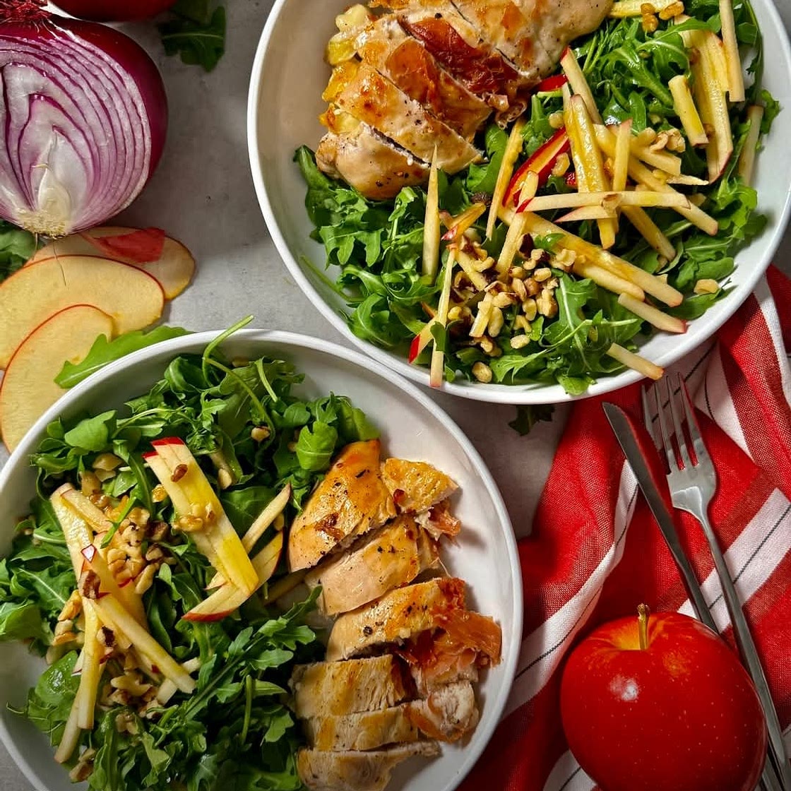 BRIE AND APPLE STUFFED CHICKEN