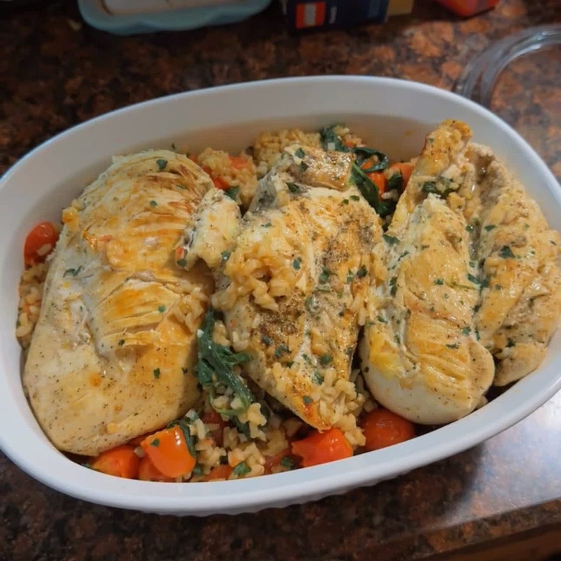 BLT Chicken and Rice Skillet