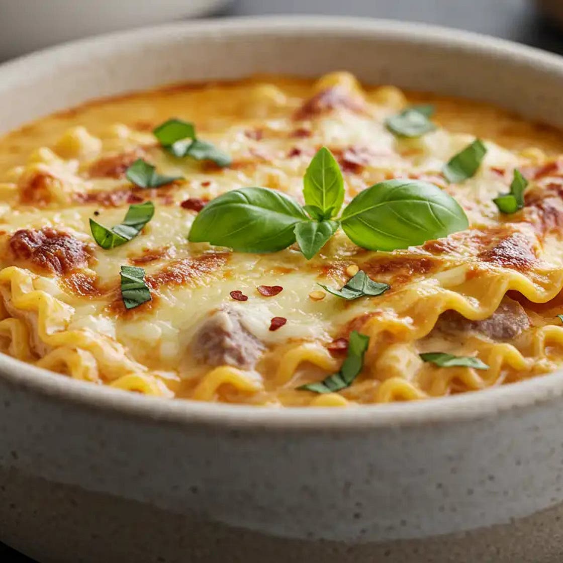 Creamy Alfredo Lasagna Soup
