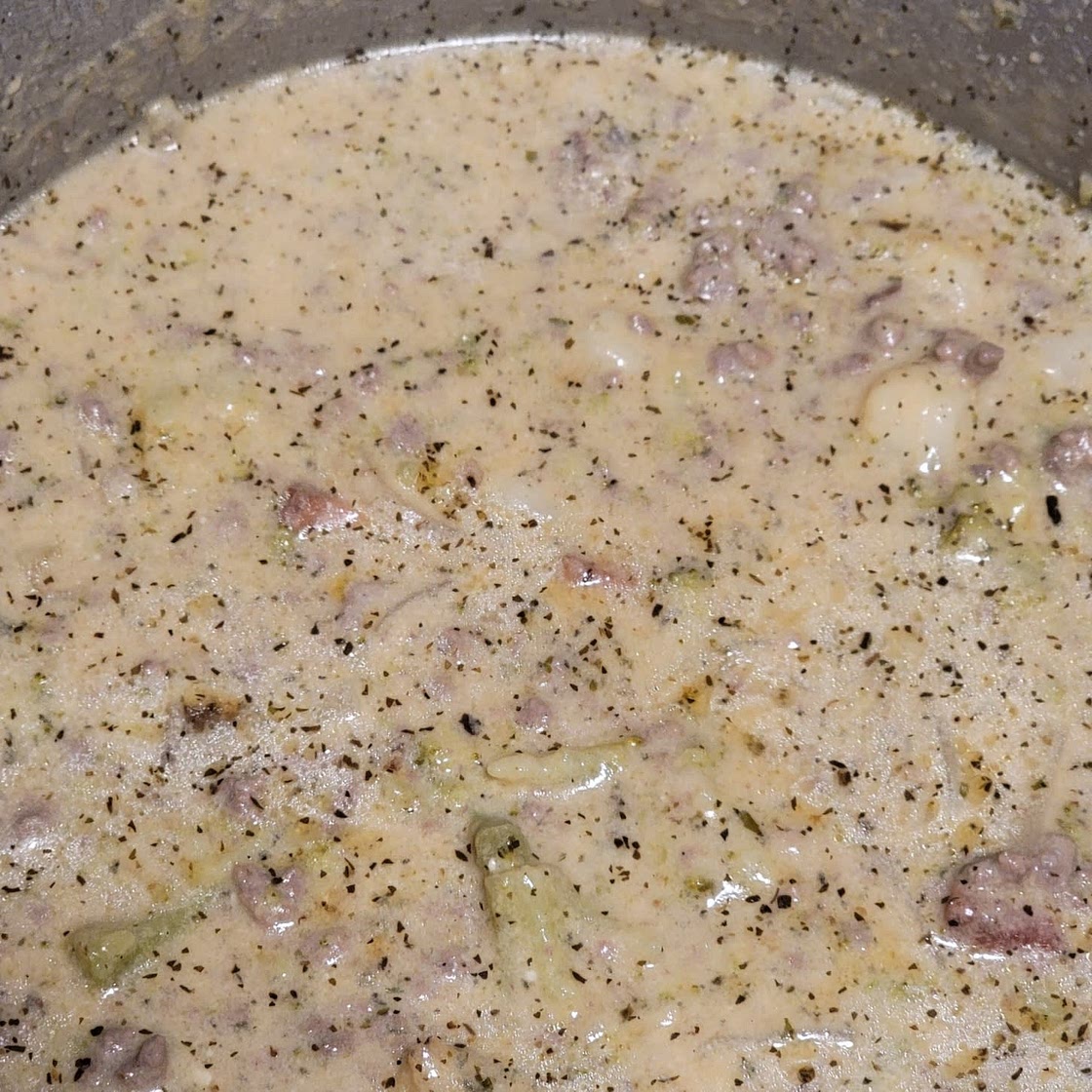 Cheeseburger Broccoli Soup