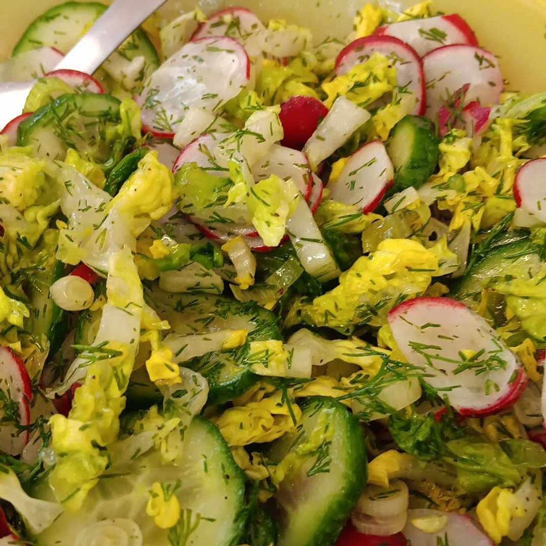 Cucumber Radish Salad