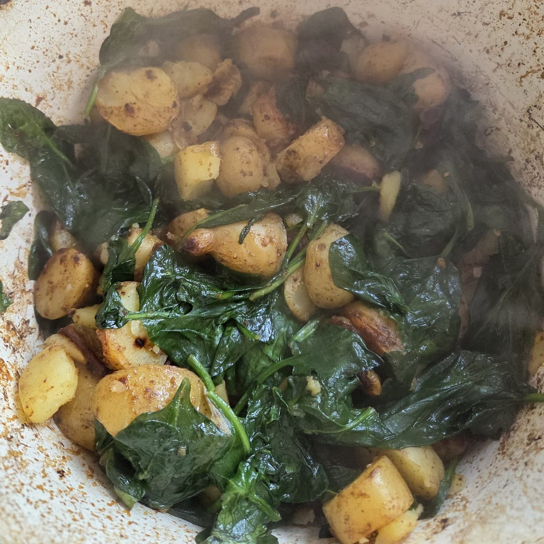 Potato & Spinach Mfarrakeh