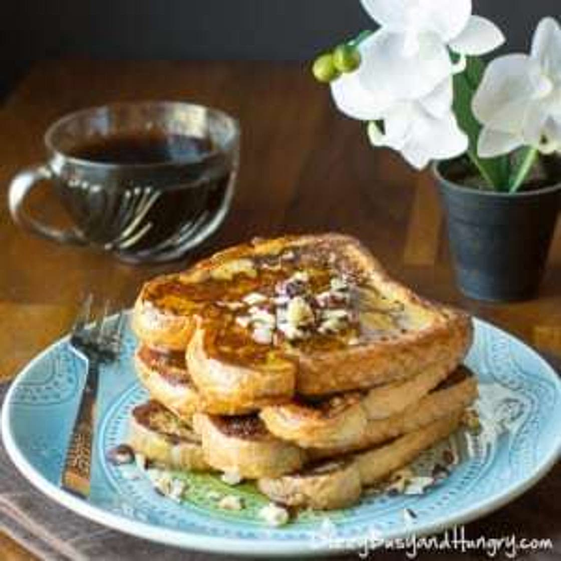 Kahlua and Cream Sourdough French Toast