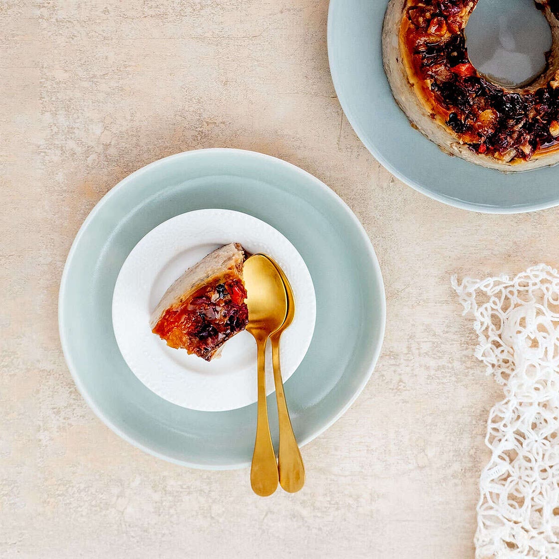 Bread Pudding with Rum and Raisins Recipe