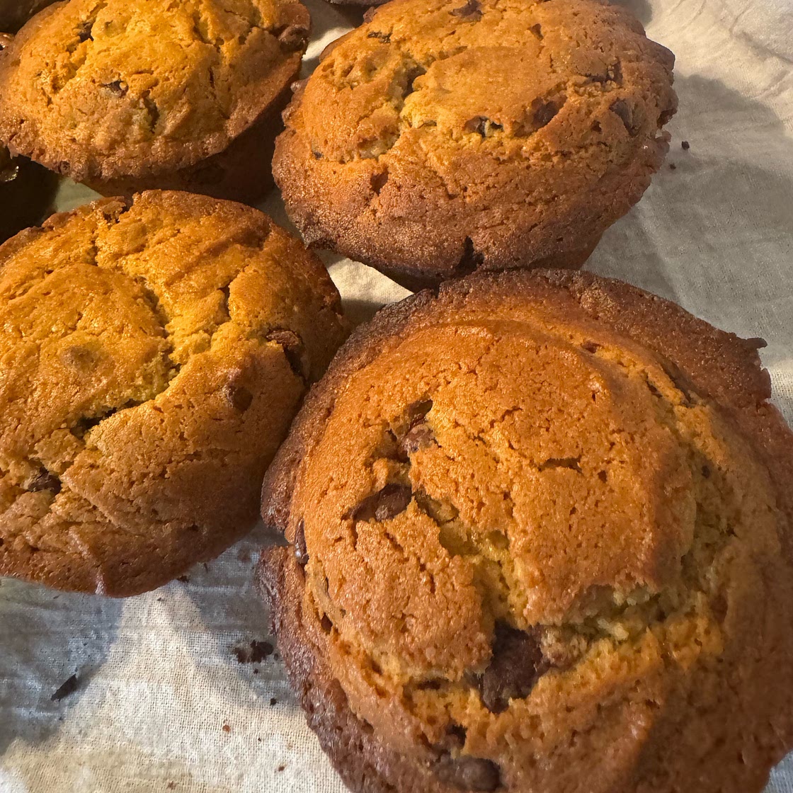 Chocolate Chip Peanut Butter Muffins