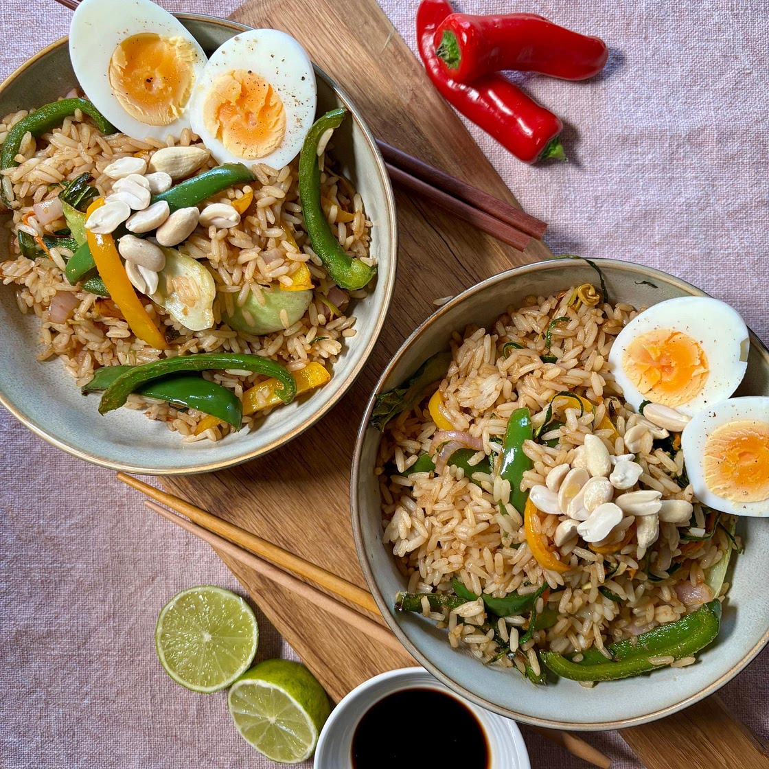 Air Fryer Egg Fried Rice