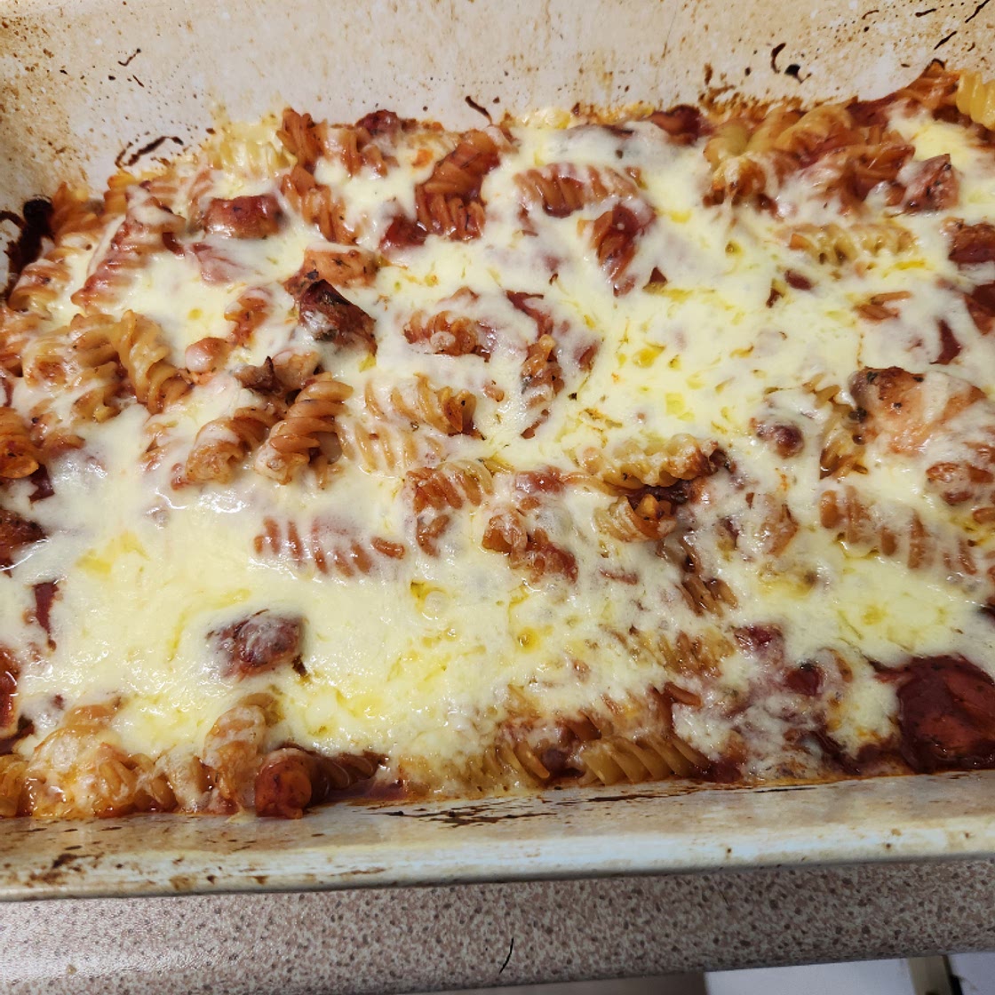 Cheesy Pasta Bake With Chicken And Bacon Recipe