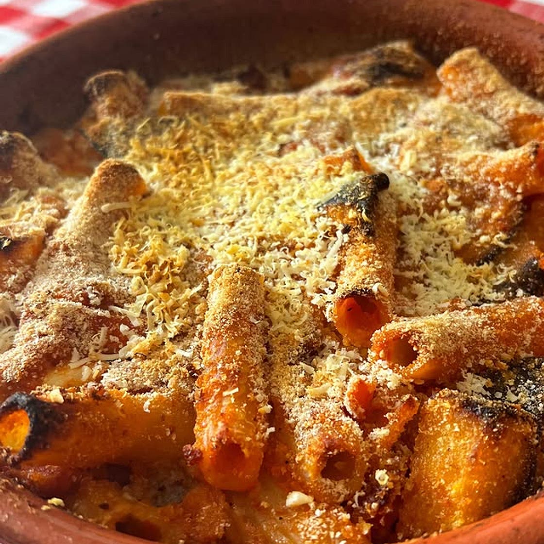 PASTA e malanzane al forno  ‘NCASCIATA