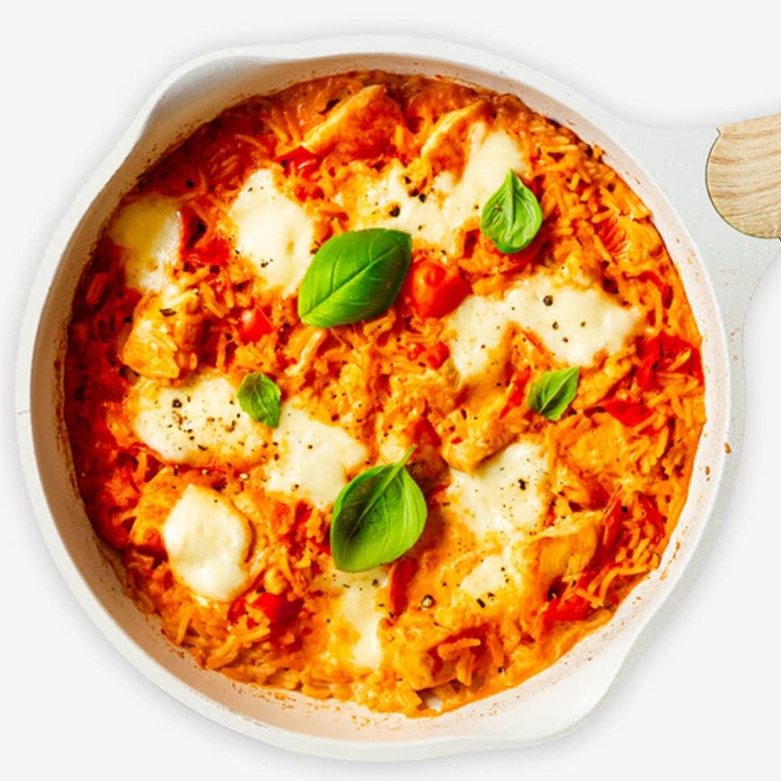 Caprese Hähnchenpfanne