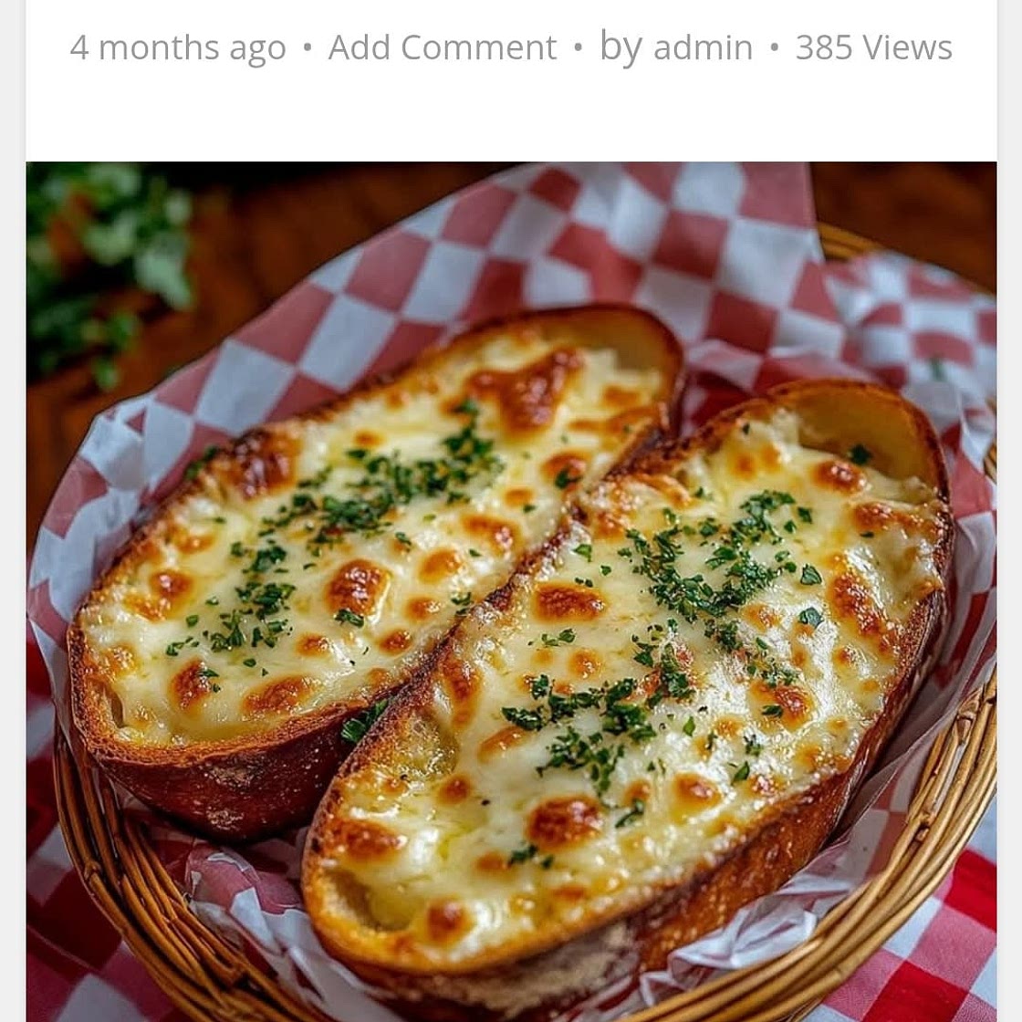 Cheesy Garlic Bread