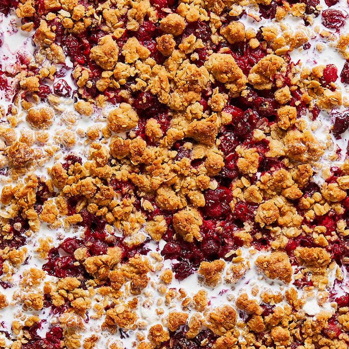 Sheet-Pan Cranberry Crisp