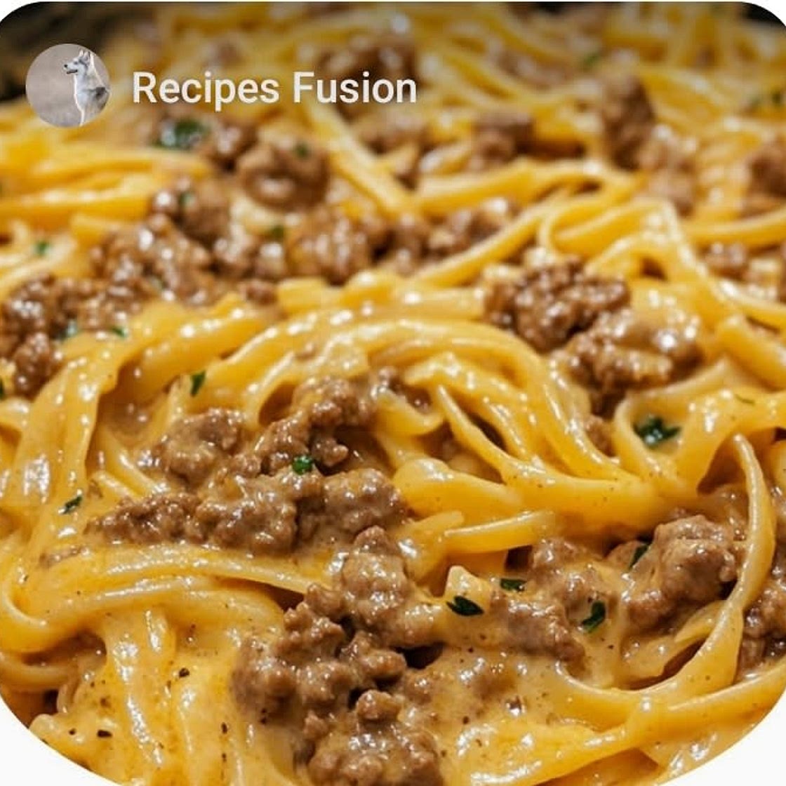 One-Pot Creamy Beef and Garlic Butter Pasta