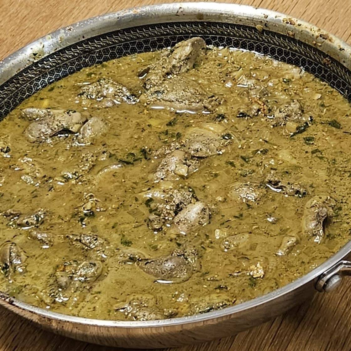 Chicken Livers in Coconut & Turmeric & Coriander