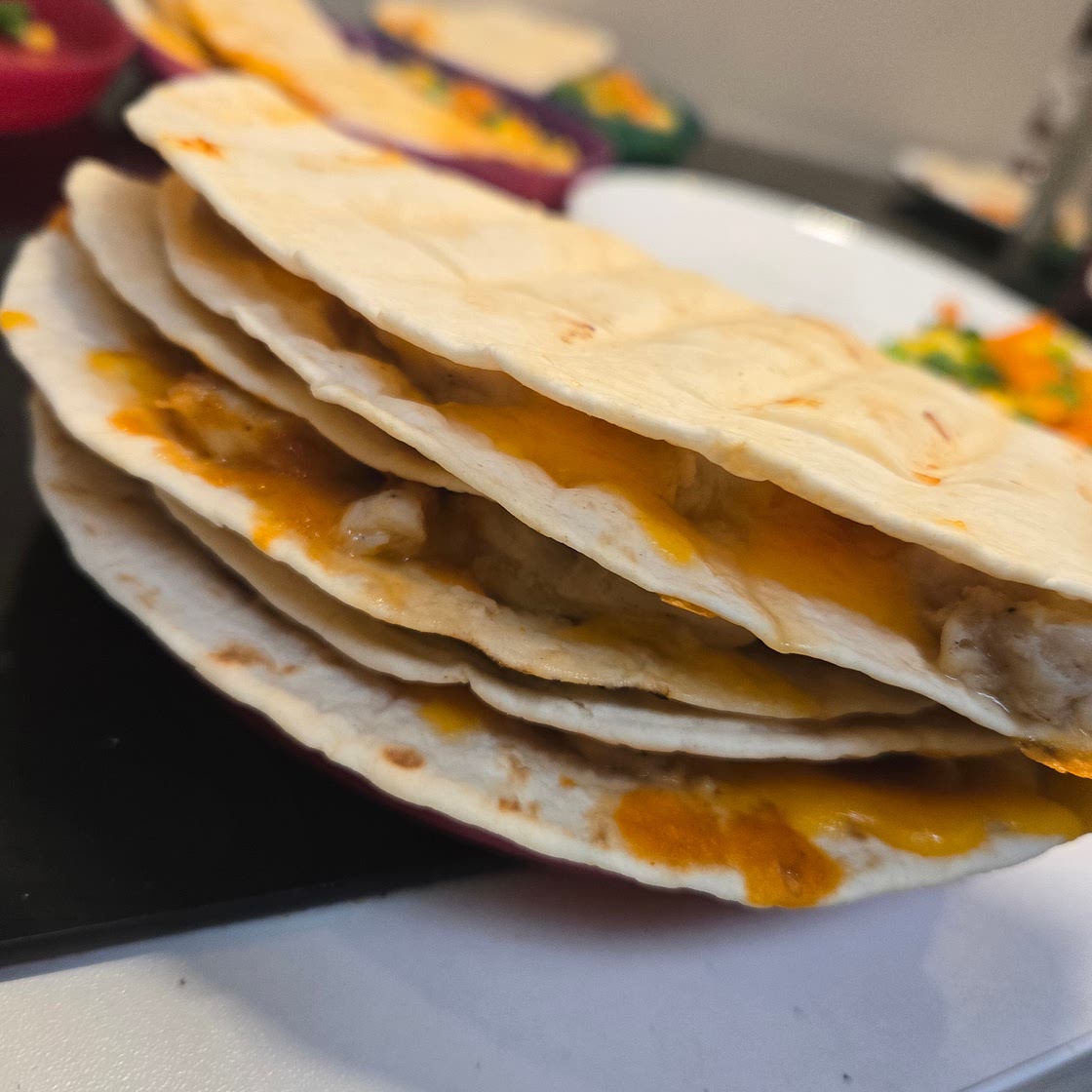 Easy chicken quesadillas