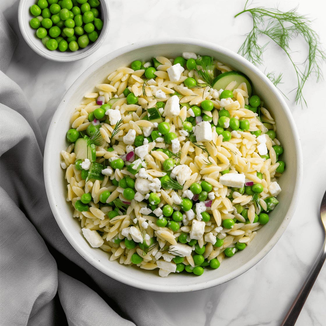 Spring Pea & Feta Orzo