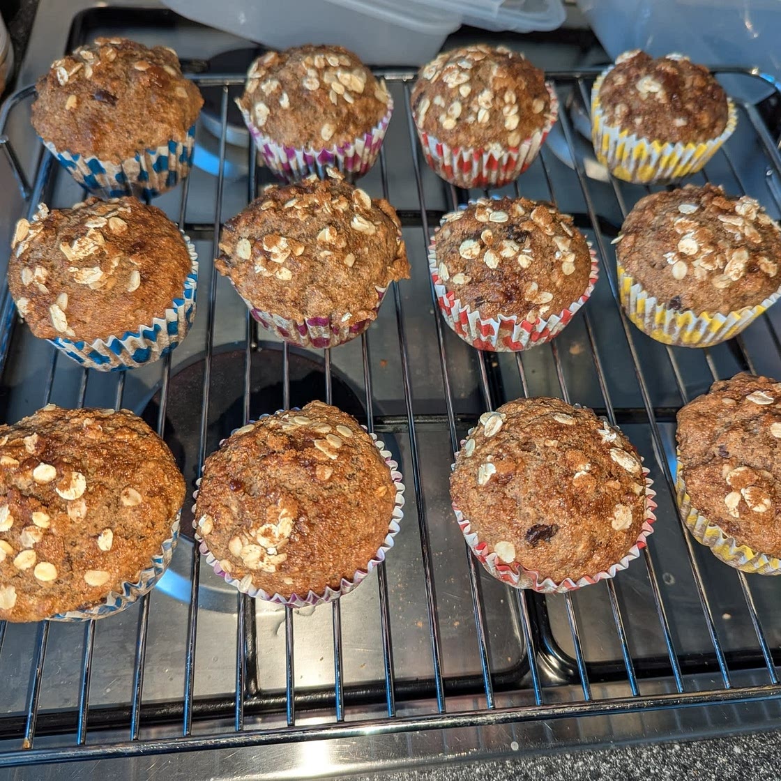 Healthy Whole Wheat Banana Walnut Muffins