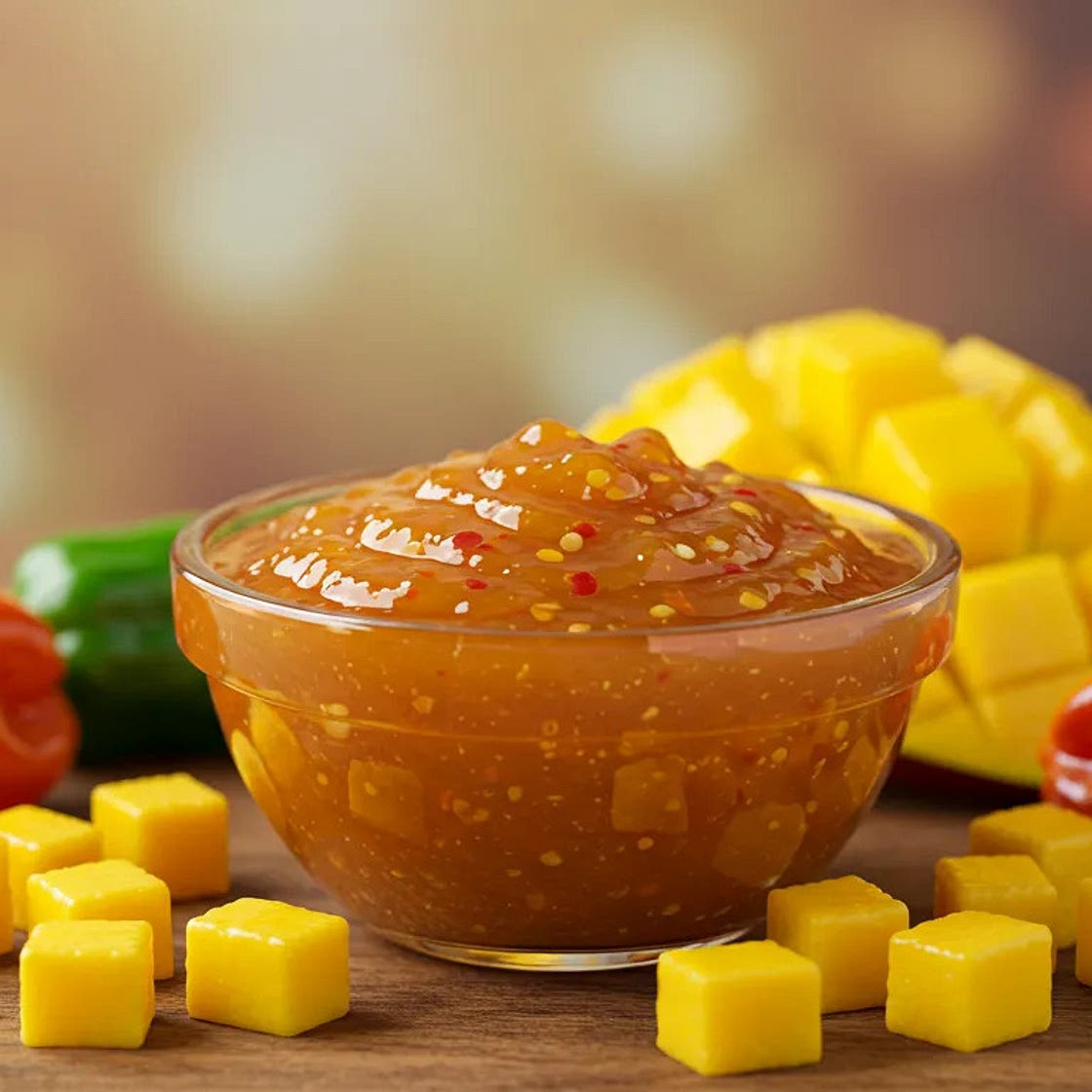 Homemade Mango Habanero Sauce