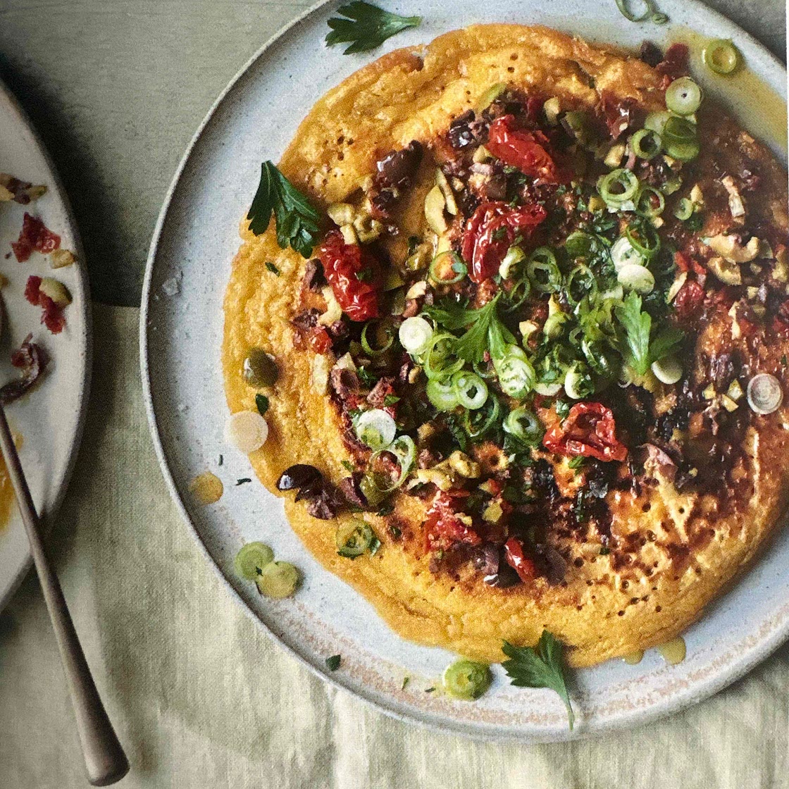 Linda’s Mediterranean Chickpea Pancakes 