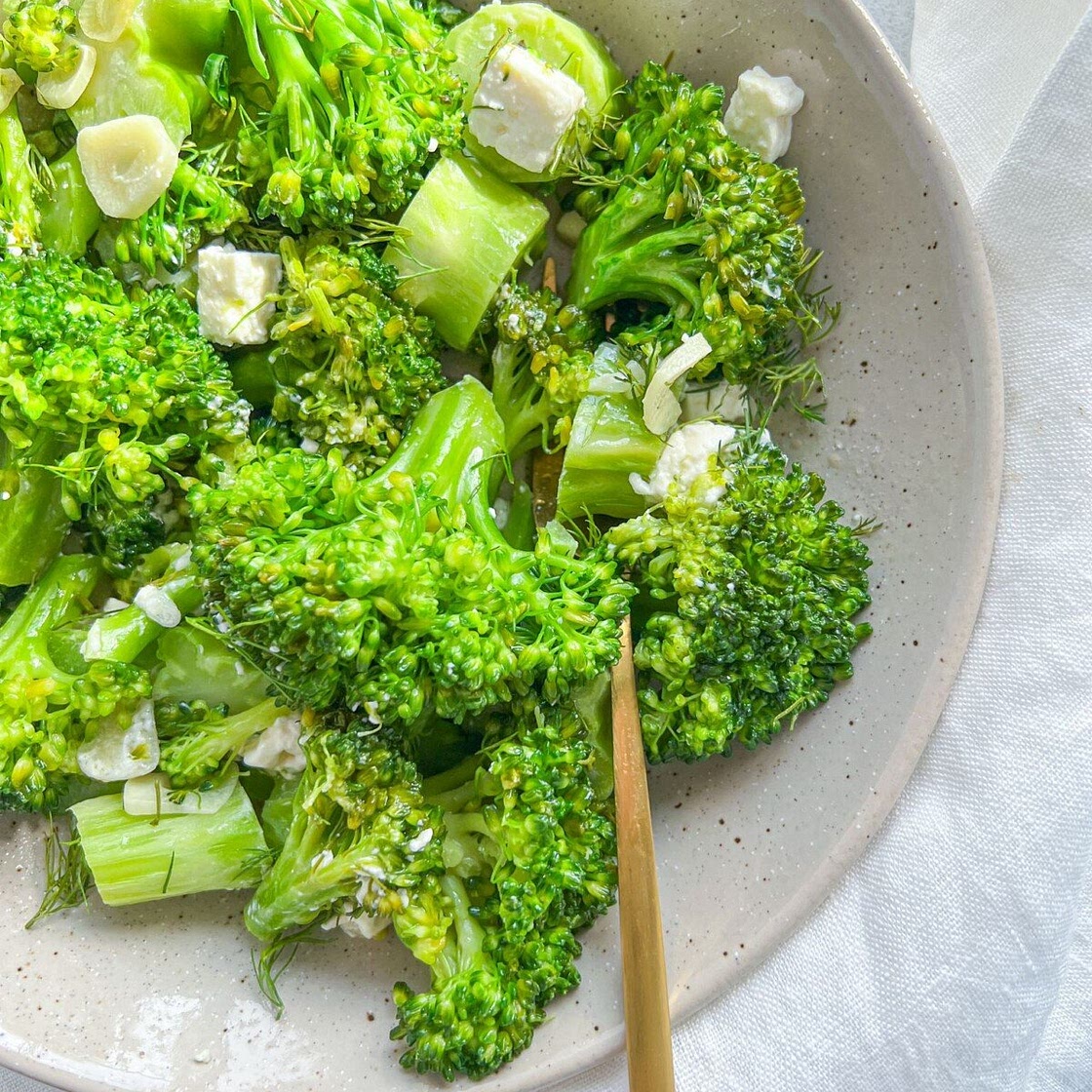 Sauteed Broccoli with Feta