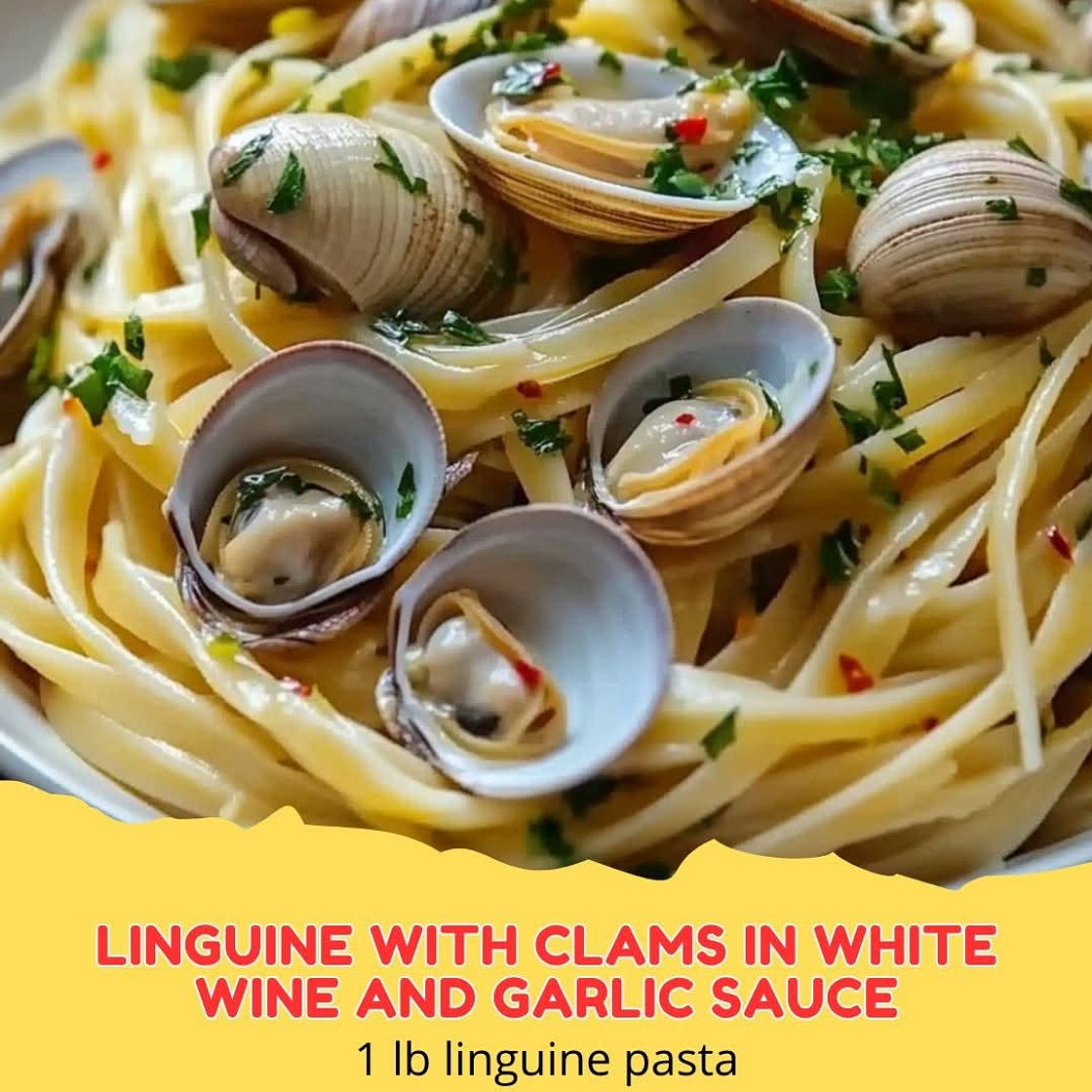 Linguine and Clams in White Wine Sauce