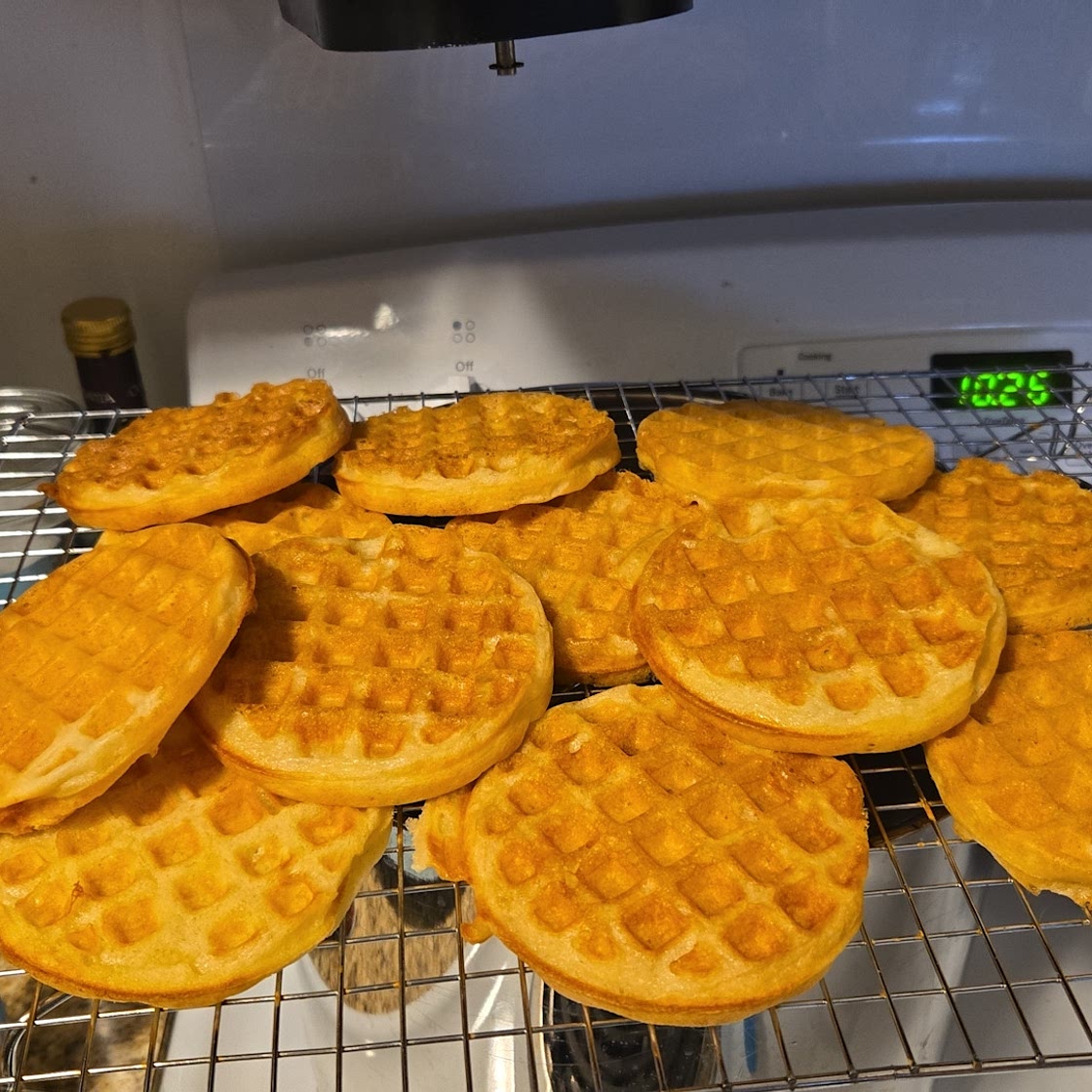 Sourdough Starter Mini Waffles